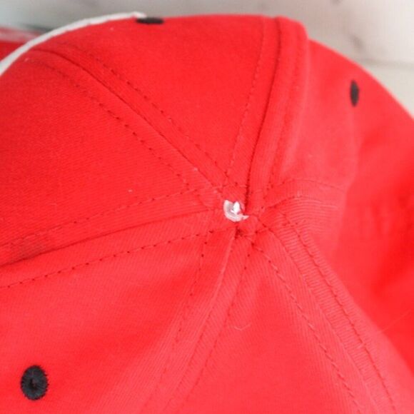 Ford Mustang Logo Red and Black Adjustable Baseball Hat - Picture 6 of 6